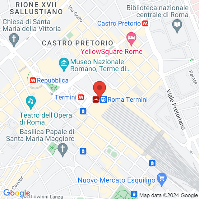 Roma Termini map